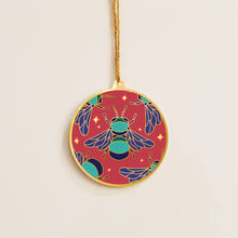Load image into Gallery viewer, Christmas Metallic Carpenter Bee Ornament | 5th Edition 2024
