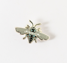 Load image into Gallery viewer, Neon Cuckoo Bee Enamel Pin