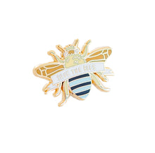 Load image into Gallery viewer, Blue Banded Bee Enamel Pin