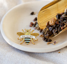 Load image into Gallery viewer, Blue Banded Bee Enamel Pin