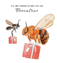 Load image into Gallery viewer, Bee-ginning Christmas Card
