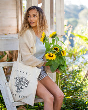 Load image into Gallery viewer, Save the Bees Tote Bag
