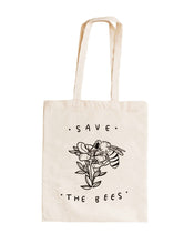 Load image into Gallery viewer, Save the Bees Tote Bag
