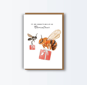 Bee Christmas Card 8 Pack
