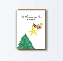 Load image into Gallery viewer, Bee Christmas Card 8 Pack
