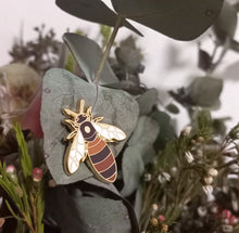 Load image into Gallery viewer, Queen Bee Enamel Pin
