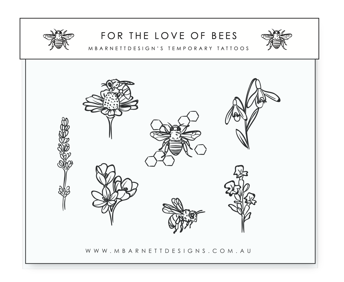 Bee Temporary Tattoo  Bee Tattoo  neartattoos