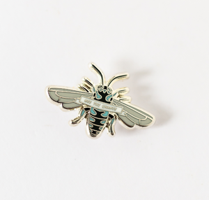 Neon Cuckoo Bee Enamel Pin